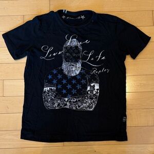 Men’s Replay Black T-Shirt with Graphic Design